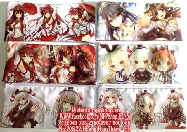 Ví bút bóp viết anime Kantaicolection mẫu ngẫu nhiên