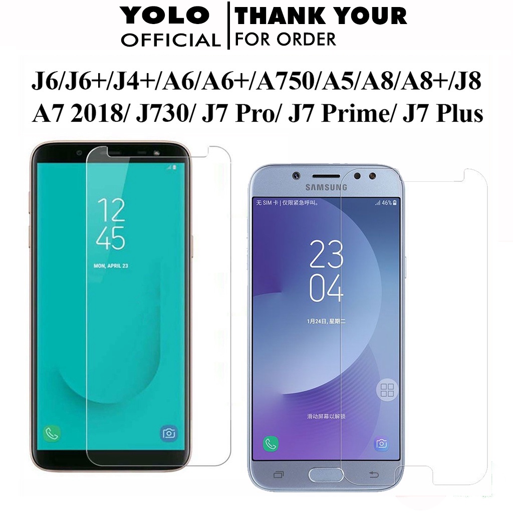 Cường lực samsung A750 J7 Prime J7 Pro J7 Plus J4+ J6 J6+ A6 A6+ A7 J8 2018 A5 A8 2018 A8+ A9 2018 Không Full Màn [THT]