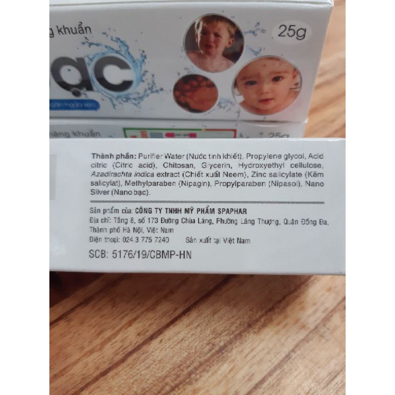 ✅ KEM BÔI DA SU BẠC 25G