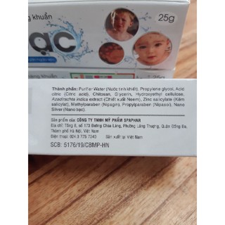✅ KEM BÔI DA SU BẠC 25G