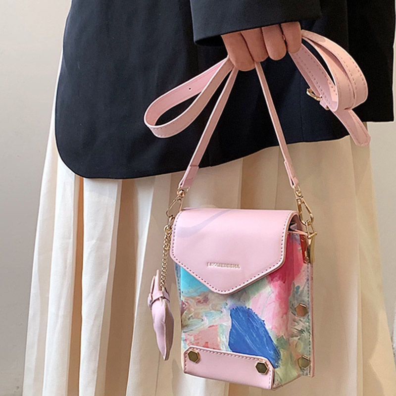 IELGY Túi Đeo Vai Hình Vuông Cỡ Nhỏ Thời Trang Cho Nữ