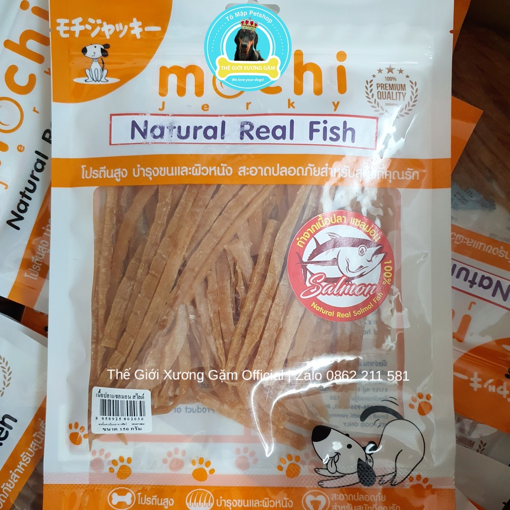MOCHI JERKY KHÔ CÁ HỒI SẤY MỀM SALMON MEAT