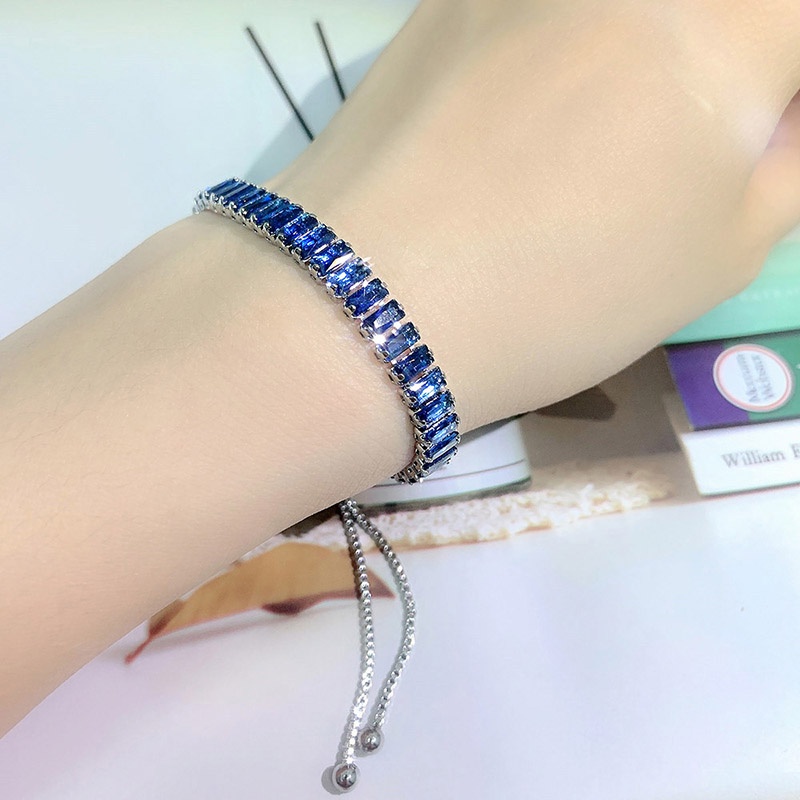 Vòng tay ZHOUYANG đính đá zircon màu cầu vồng thời trang xinh xắn cho nữ