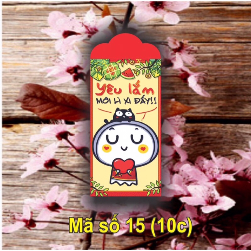 100 lì xì giấy dễ thương
