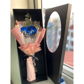 Hộp hoa hồng vĩnh cửu 5 bông quà tặng  8 tháng 3 cho người yêu