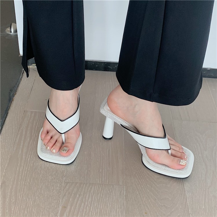 Guốc Nữ Cao Cấp Mũi Vuông Gót Trụ QC Cao 7cm TRINH LÊ SHOP GIÀY DÉP