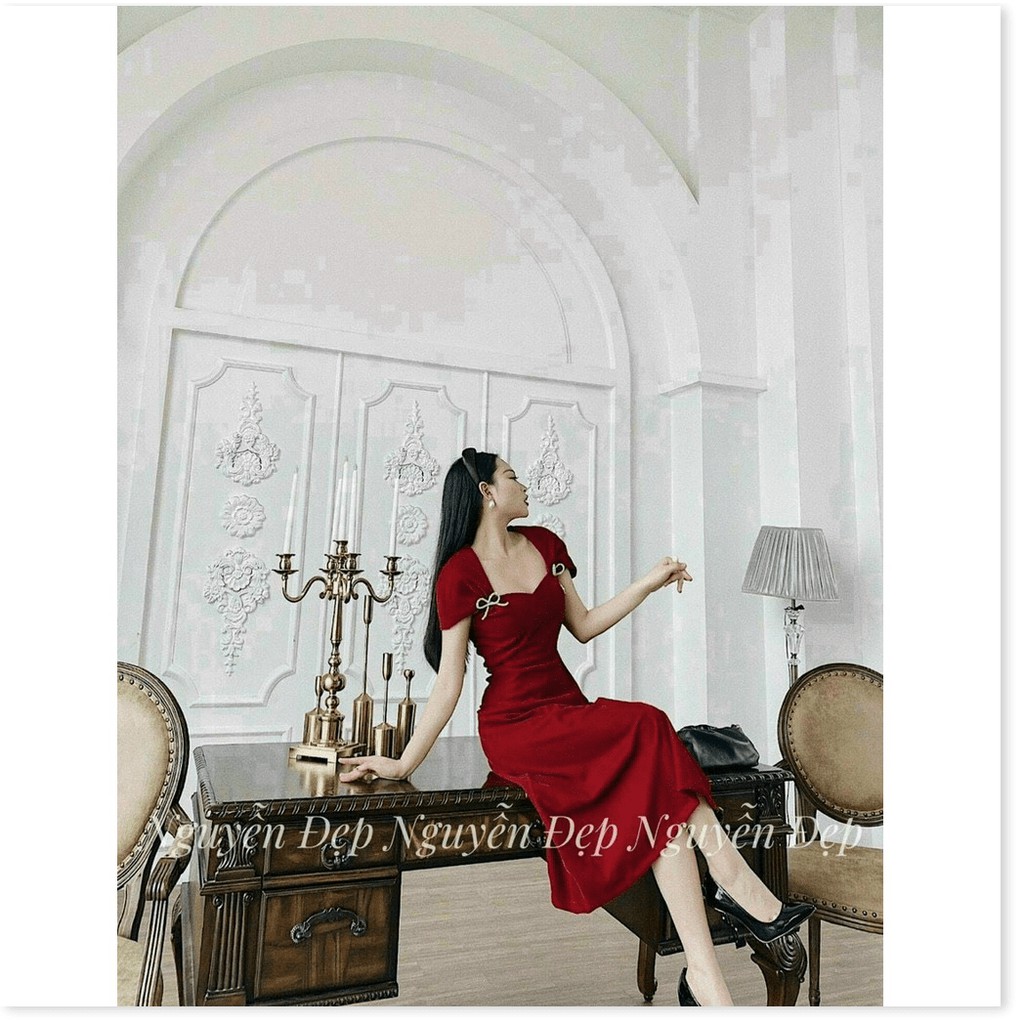 Đầm Umi kèm nơ đá DỰ TIỆC SIÊU SANG TRỌNG CHO CÁC NÀNG KME STORE