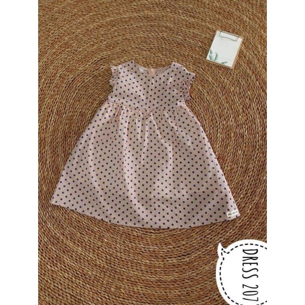 ViaVia Kids/ Đầm Chấm Bi Trẻ Em / Vải Cotton