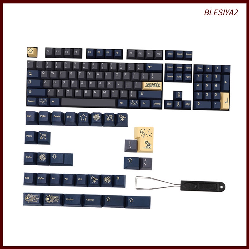 135 Keys Kit PBT Key Caps Keycaps for Cherry MX Mechanical Keyboard Durable