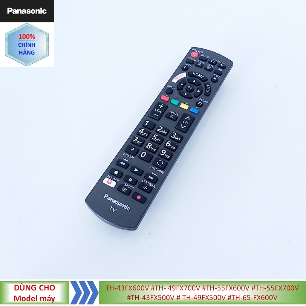 Phụ kiện [Remote chính hãng] Điều khiển tivi Panasonic model TH-43FX600V #TH- 49FX700V #TH-55FX600V #TH-55FX700V