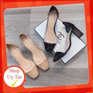 Giầy cao gót gót trong pha lê(shop ngochan