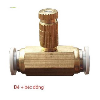 Béc phun sương bao gồm đế đồng và béc