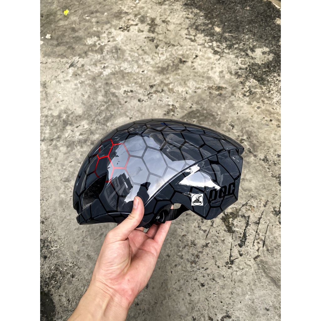 NÓN POC 02 ỐNG BÔ MÀU TỔ ONG BÓNG CHÍNH HÃNG 2022, BẢO HÀNH 12 THÁNG