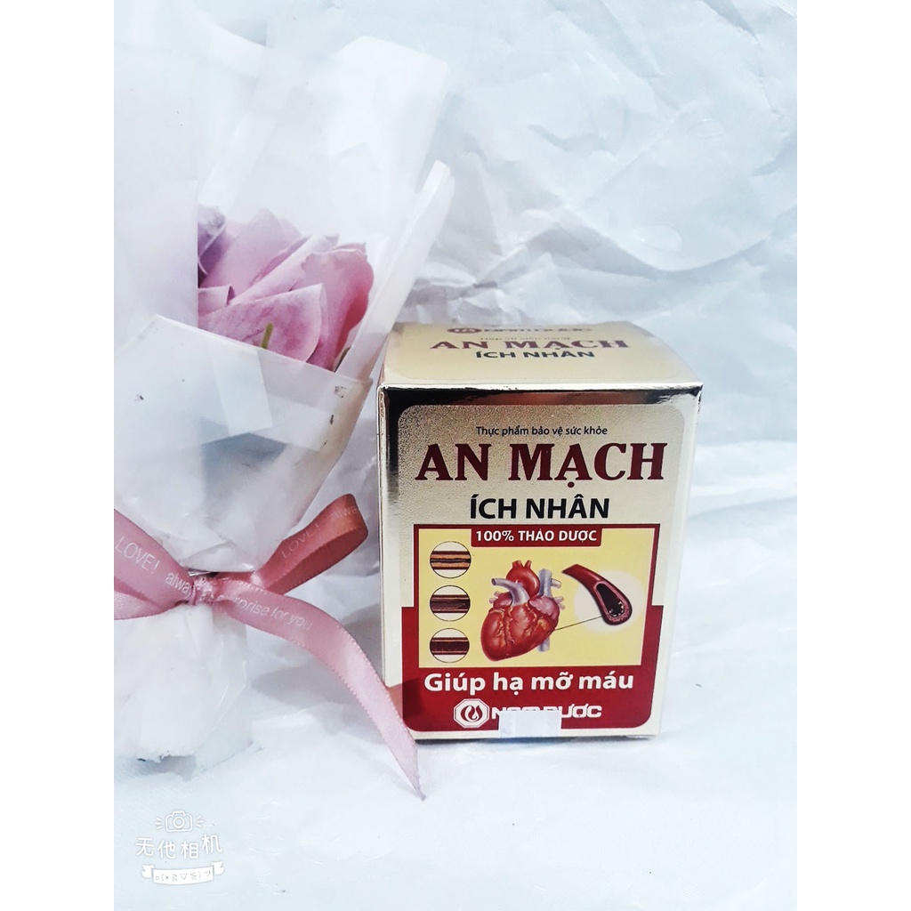 Viên hạ mỡ máu AN MẠCH ÍCH NHÂN, giúp giảm Cholesterol trong máu, giúp cải thiện tình trạng xơ vữa động mạch