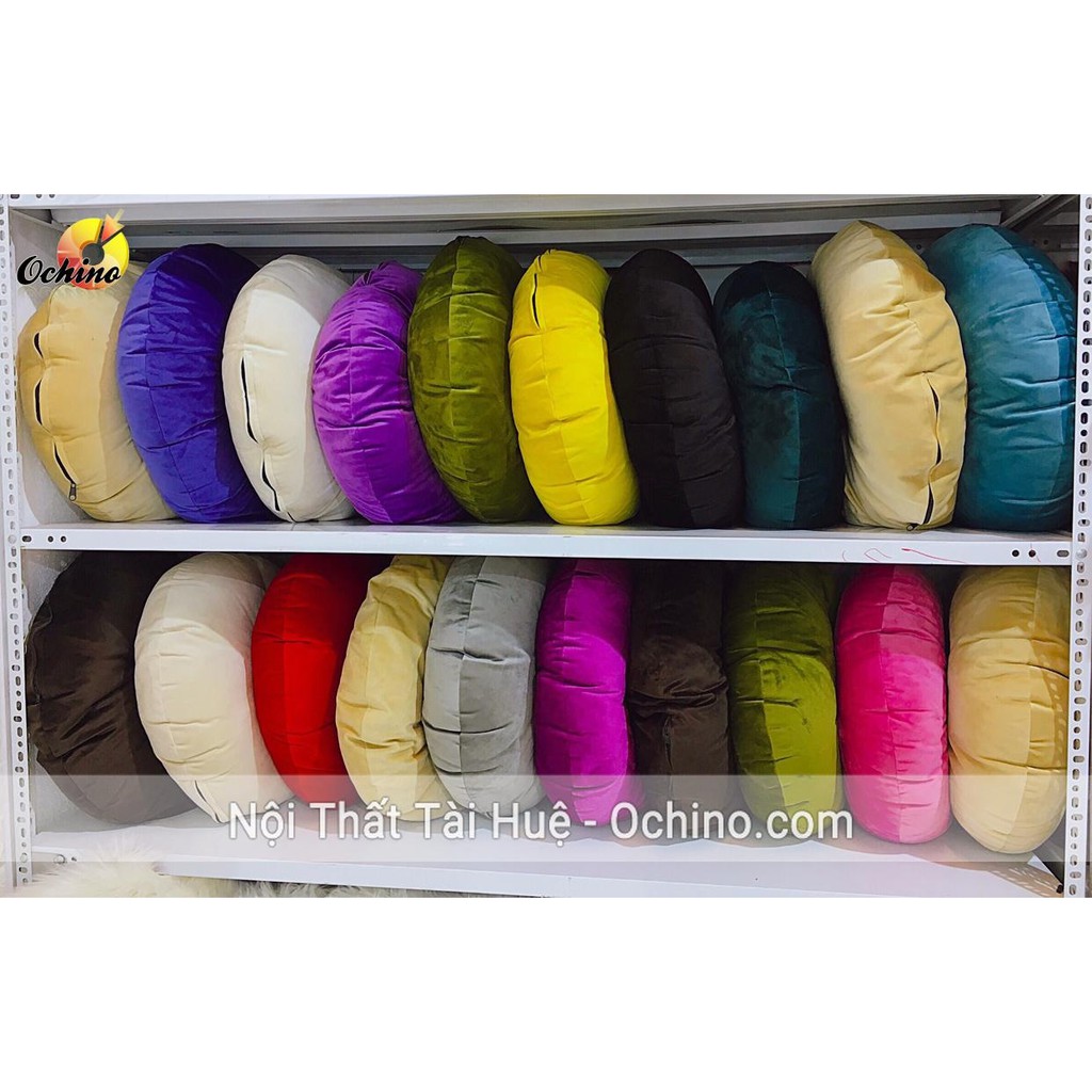 Nệm Tròn, Gối Tròn Tựa Lưng Sofa (Đủ Màu)