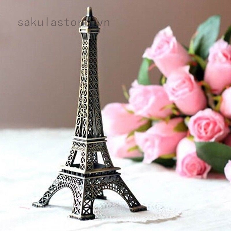 Mô hình tháp Eiffel 10cm dùng trang trí bàn làm việc/nhà