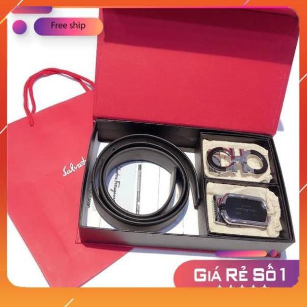 MUA 1 ĐƯỢC 2-Bộ Đôi thắt lưng da nam ,Thắt Lưng Quà Tặng Chất Lượng Đi Kèm Hộp Sang Trọng .