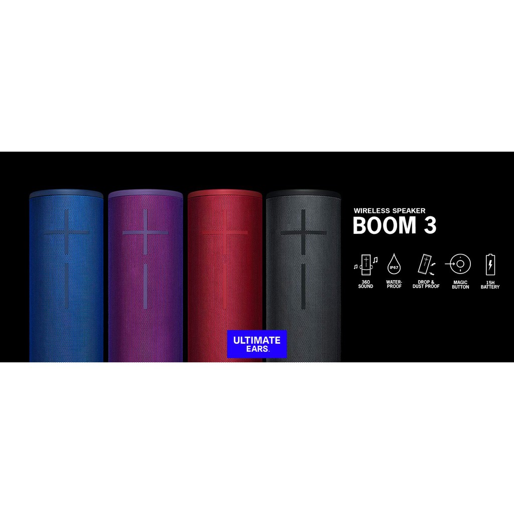 [Hỏa Tốc - HCM] Loa Bluetooth Ultimate Ears Boom 3 | Hàng Chính Hãng | Bảo Hành 24 Tháng | Mimax Store