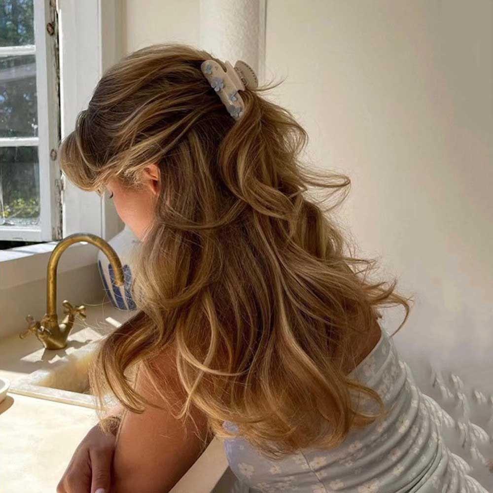 Kẹp Tóc Hình Hoa Và Bướm Phong Cách Retro Thanh Lịch Cho Nữ