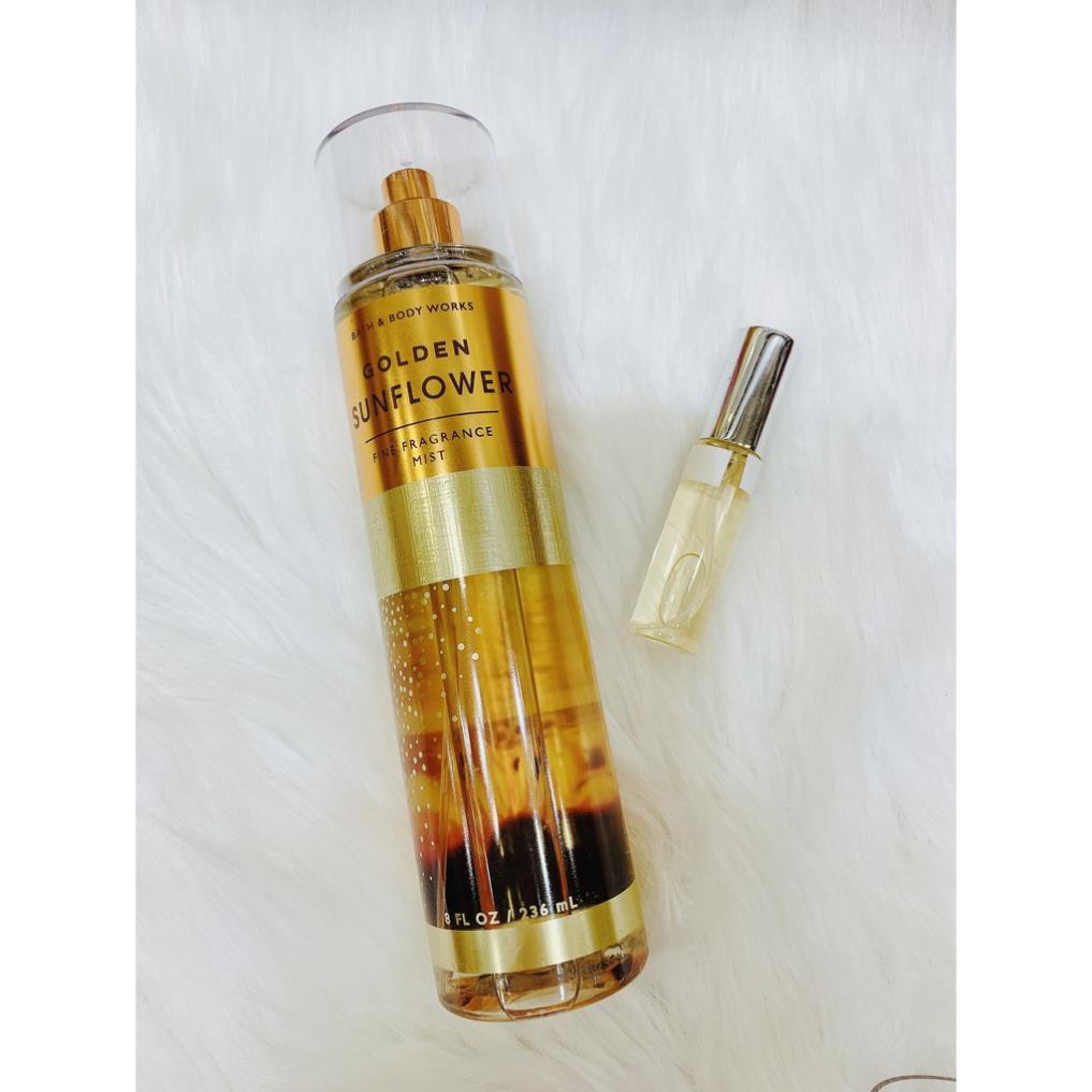 (10ML)XỊT THƠM GOLDEN SUNFLOWER BATH AND BODYWORKS