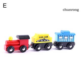 Set 3 Xe Lửa Đồ Chơi Bằng Gỗ Có Nam Châm Cho Bé