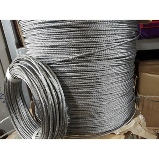 Dây cáp 2ly  thép mạ 50m. Cáp lụa chịu lực 2mm dài 50 mét tặng 1 tăng đơ