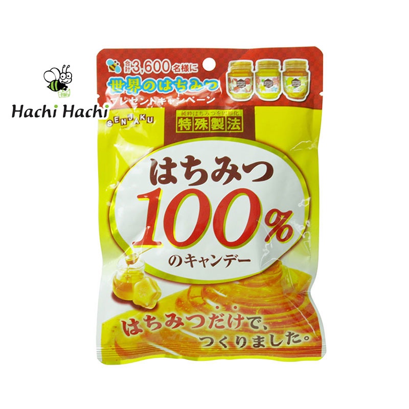 Kẹo mật ong nguyên chất Senjaku 51g Giảm ho, đau rát họng - Hachi Hachi Japan Shop