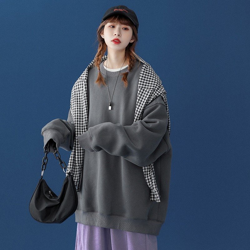 Áo Sweater Trơn Tay Bồng - Áo Sweater Nam Nữ Chất Nỉ Ngoại Dày Dặn Form Rộng Unisex Ulzzang Nhiều Màu