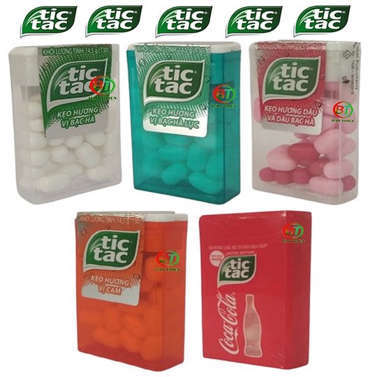 (5 vị) Kẹo ngậm TicTac hộp 14,5g