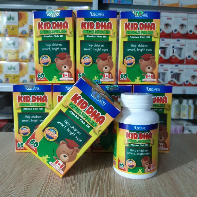 Viên uống KID DHA- OMEGA 3 cho bé giúp hỗ trợ trí não cho mắt sáng khỏe | Thế Giới Skin Care