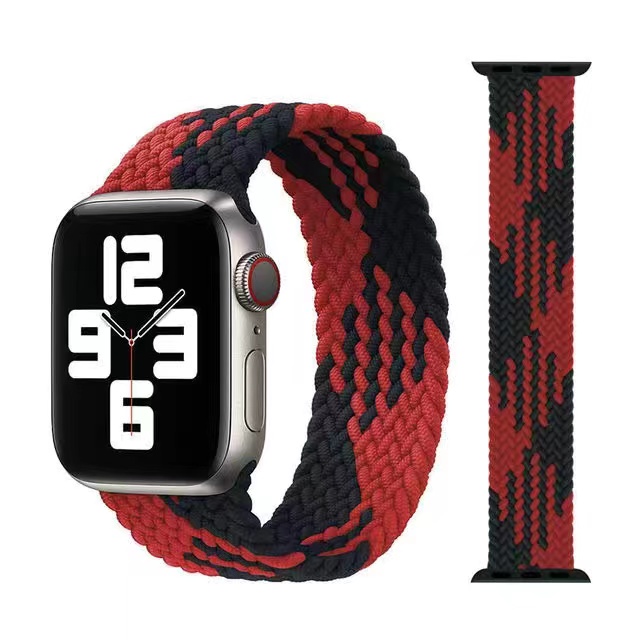 Dây Đeo Đồng Hồ Dạng Bện Co Giãn 38mm 42mm 41mm 45mm 40mm 44mm Cho Apple Watch Band 8 Se 7 6 5 4 3 49mm 41mm
