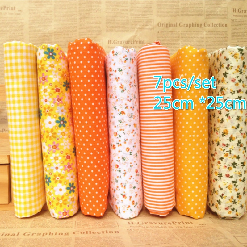 Tấm vải sợi cotton in hoa chấm bi xinh xắn tự làm đồ thời trang