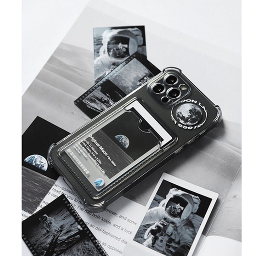 Ốp Điện Thoại Trong Suốt In Hình Mặt Trăng Thời Trang Cho Apple Iphone 13 13promax 12