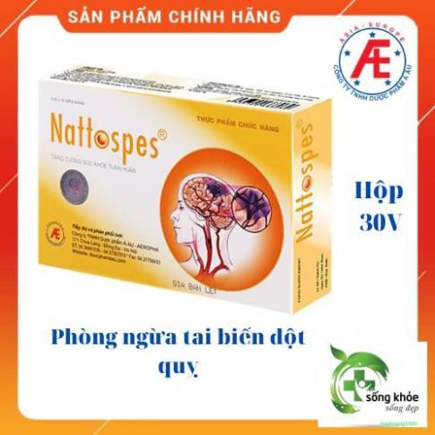 Nattospes-Phòng ngừa tai biến đột quỵ,viêm tắc mạch máu não,liệt, méo miệng, nói ngọng, nguy cơ nhồi máu cơ tim