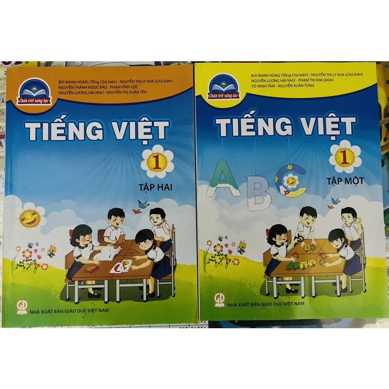 tiếng việt lớp 1 tập 1 + 2 + Bút Chì 2b (chân trời sáng tạo)