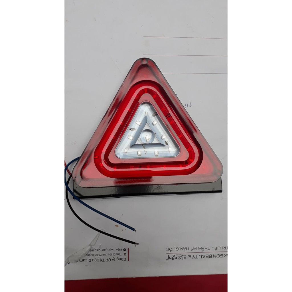 Đèn led trang trí tam giác đỏ : 12V_24V