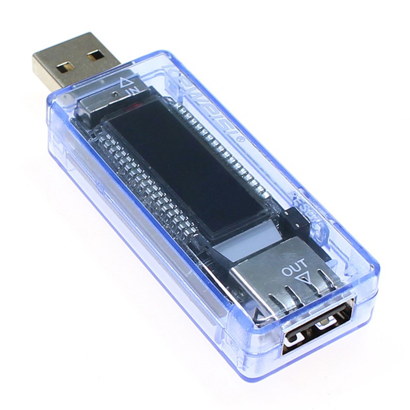 Bộ sạc đo điện áp/dòng điện cổng USB kiểm tra dung lượng pin