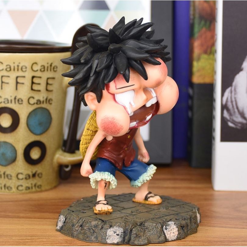 Mô hình One Piece - Luffy Ăn Hành - Chiều cao 12cm - Chất liệu PVC