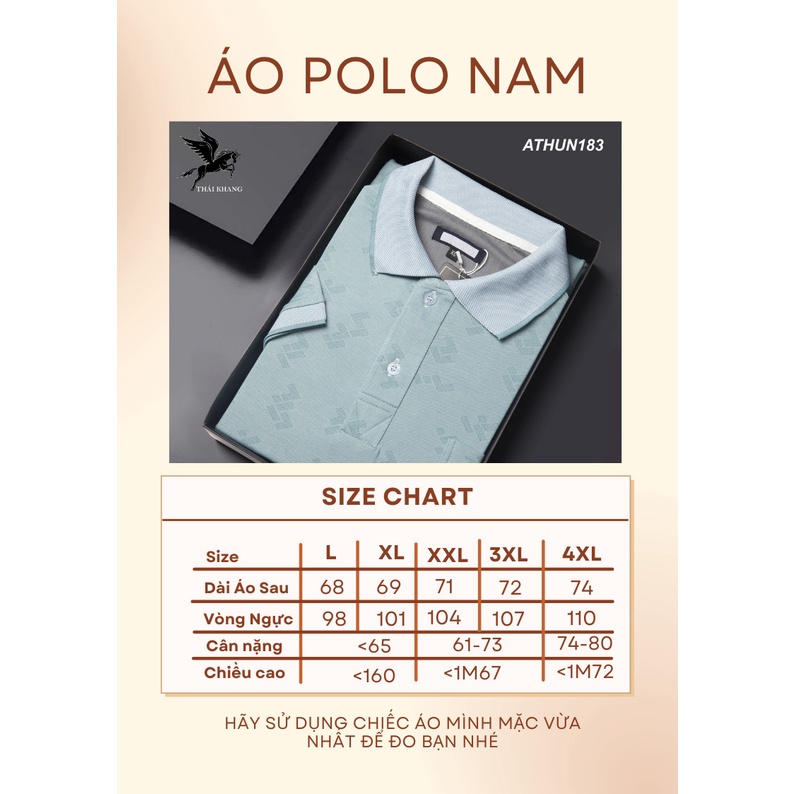 Áo thun nam trung niên cao cấp THÁI KHANG vải cotton xốp mát ATHUN18