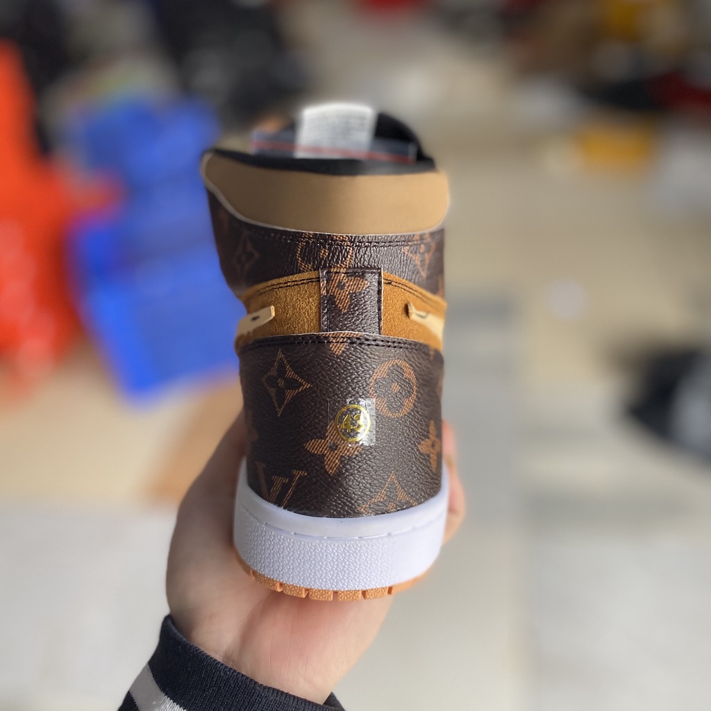 Giày thể thao Jordan x LV cổ cao cực chất  Giày sneaker JD mix LV nam nữ mới nhất 2022