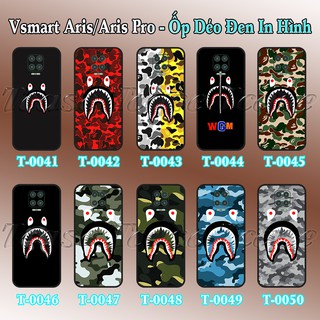 Ốp lưng Vsmart Aris/ Aris Pro dẻo đen in hình Bape