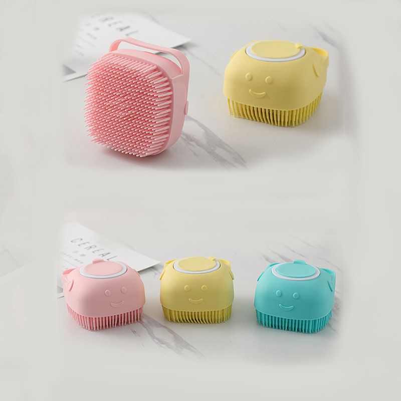 Bàn Chải Tắm Cho Cún Mèo Bằng Silicon Massage Mềm Mại