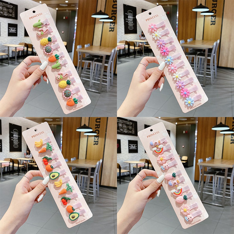 Kẹp tóc công chúa xinh xắn cho bé gái tùy chọn kiểu dáng