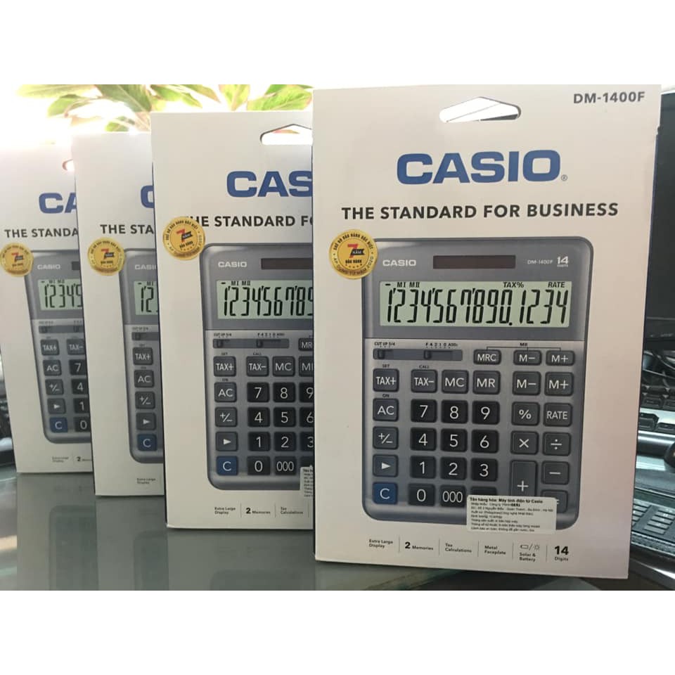 MÁY TÍNH CASIO DM1400F (máy tính tay to 14 chữ số)