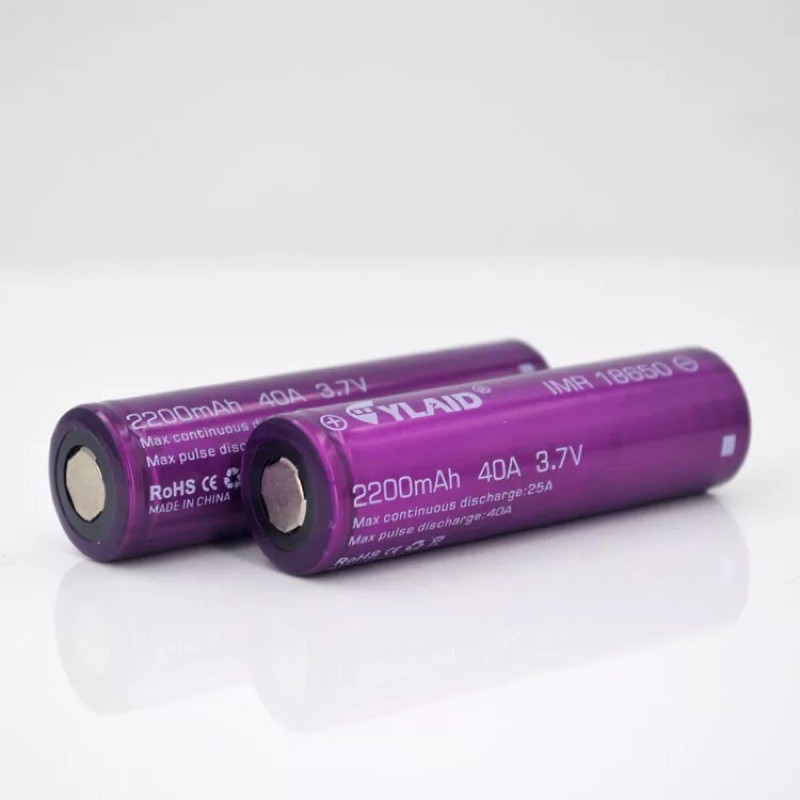 Pin sạc Cylaid Tím 18650 2200mah Xả 40A.Chuẩn chính hãng(1 viên)