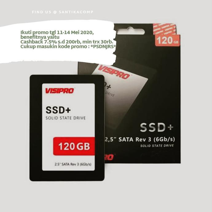Ổ Cứng Ssd VISIPRO 120GB 2.5 INCH SATA 3 6GB / S - Không CADDY | BigBuy360 - bigbuy360.vn