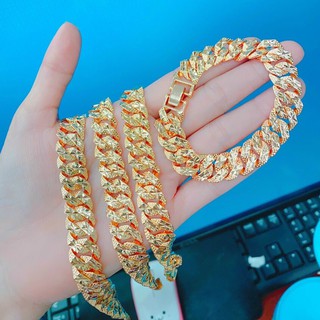Lắc Tay Nữ Bản Xích Khắc Chạm Nhẹ Tay Màu Vàng Y Thật Sang Chảnh Đeo Sang Tay - Trang sức Nữ Đẹp