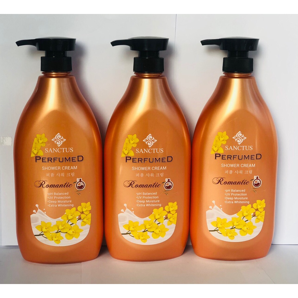 Sữa tắm hương nước hoa cao cấp Sanctus 900ml - Malaysia, sữa tắm trắng da dưỡng ẩm