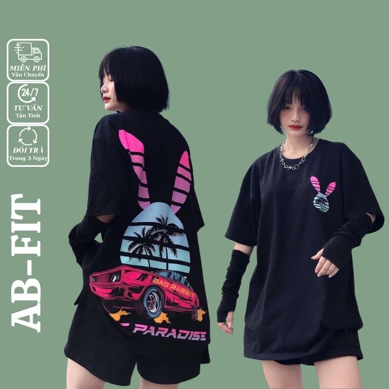 áo thun nam nữ tay lỡ unisex ABFIT áo phông form rộng freesize tee basic ab1
