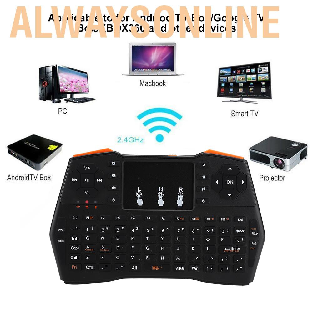 Bàn Phím Không Dây Mini 2.4ghz Cho Tv Android Tv Box / Xbox360